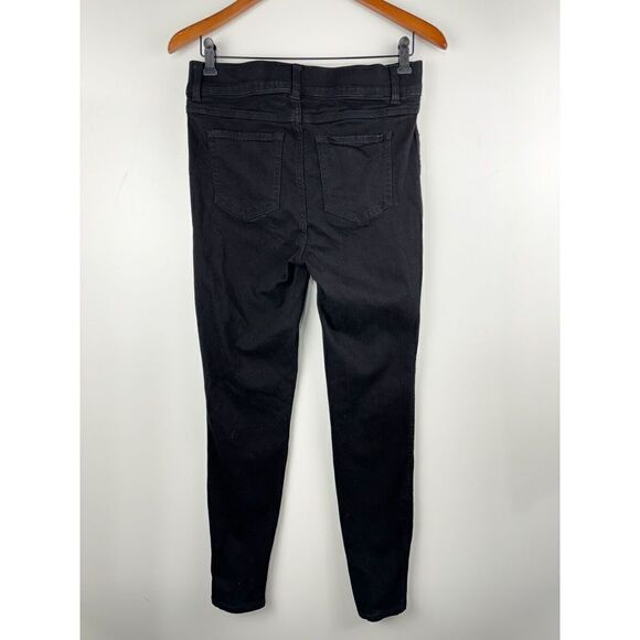 SPANX Womens Ankle Skinny Pull On Jeans High Rise Jegging in Clean Black Size L - Picture 5 of 7